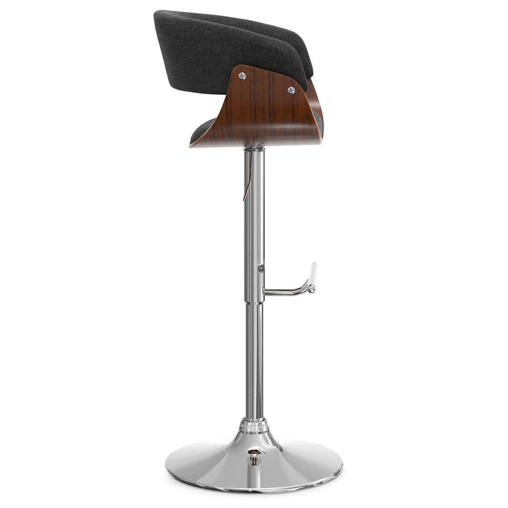 Charcoal Grey Adjustable Swivel Bar Stool N767742
