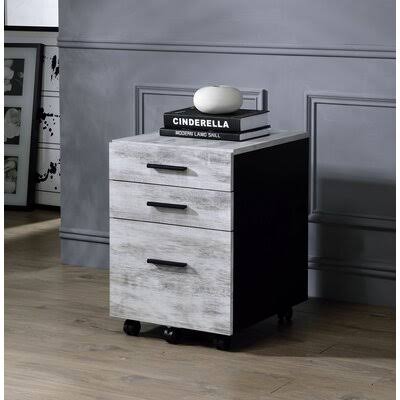 White 3-Drawer Vertical Filing Cabinet Q689