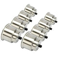 8pcs Stainless Steel Cup Drink Holder with Drain F27413