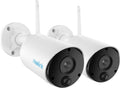 1080P HD Wire-Free Rechargeable Battery Powered Outdoor Security Camera 2 Pack W808