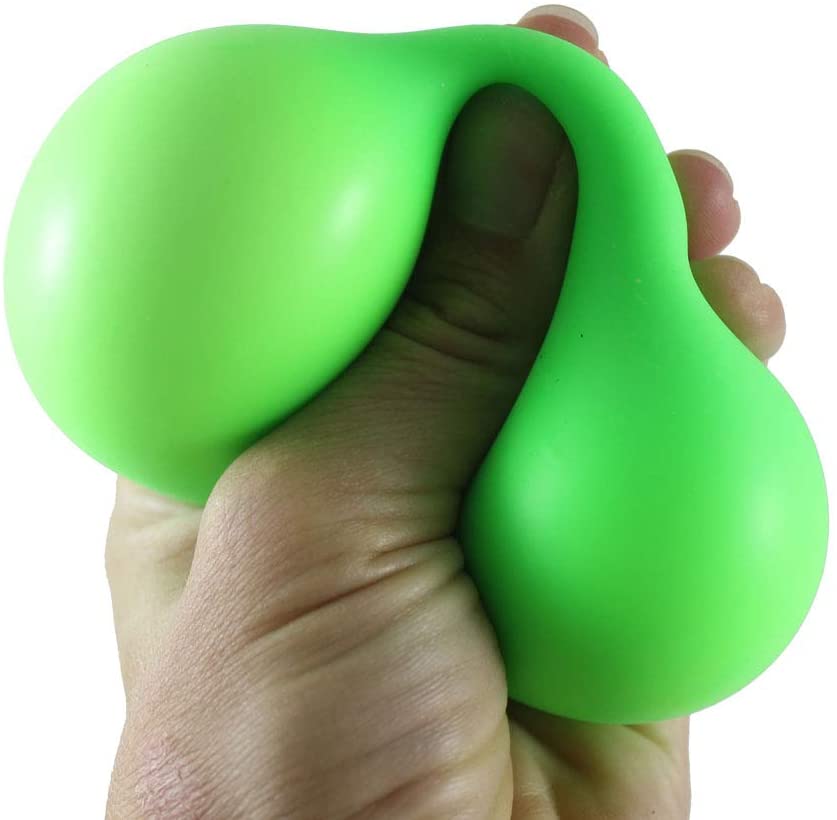 2 Stretchy Squishy Squeeze Stress Balls Sensory Fidget Toy L56089