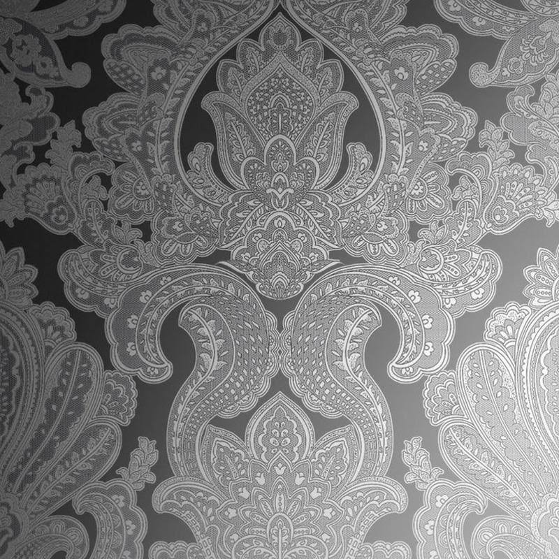 Souk Damask Cardamom Wallpaper D6812