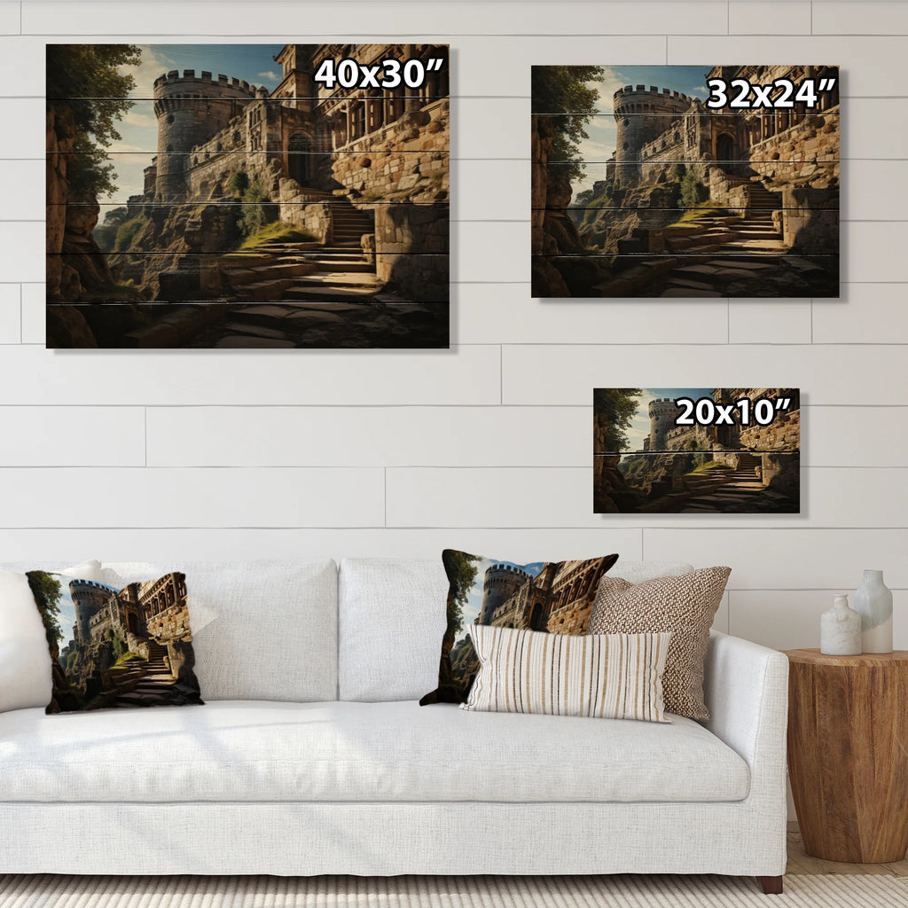 Natural Pine Wood Architecture Print X73060