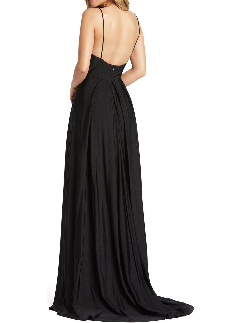 Plunging Maxi Evening Dress E440