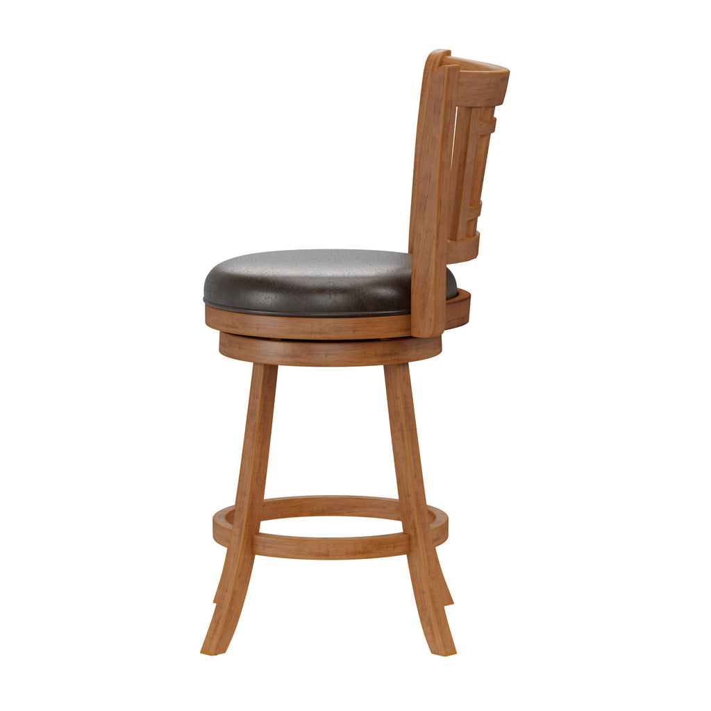 Oak Swivel Counter Height Stool F56287