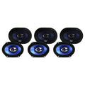 6 x 8 360 Watt 3-Way Car Coaxial Speakers R276