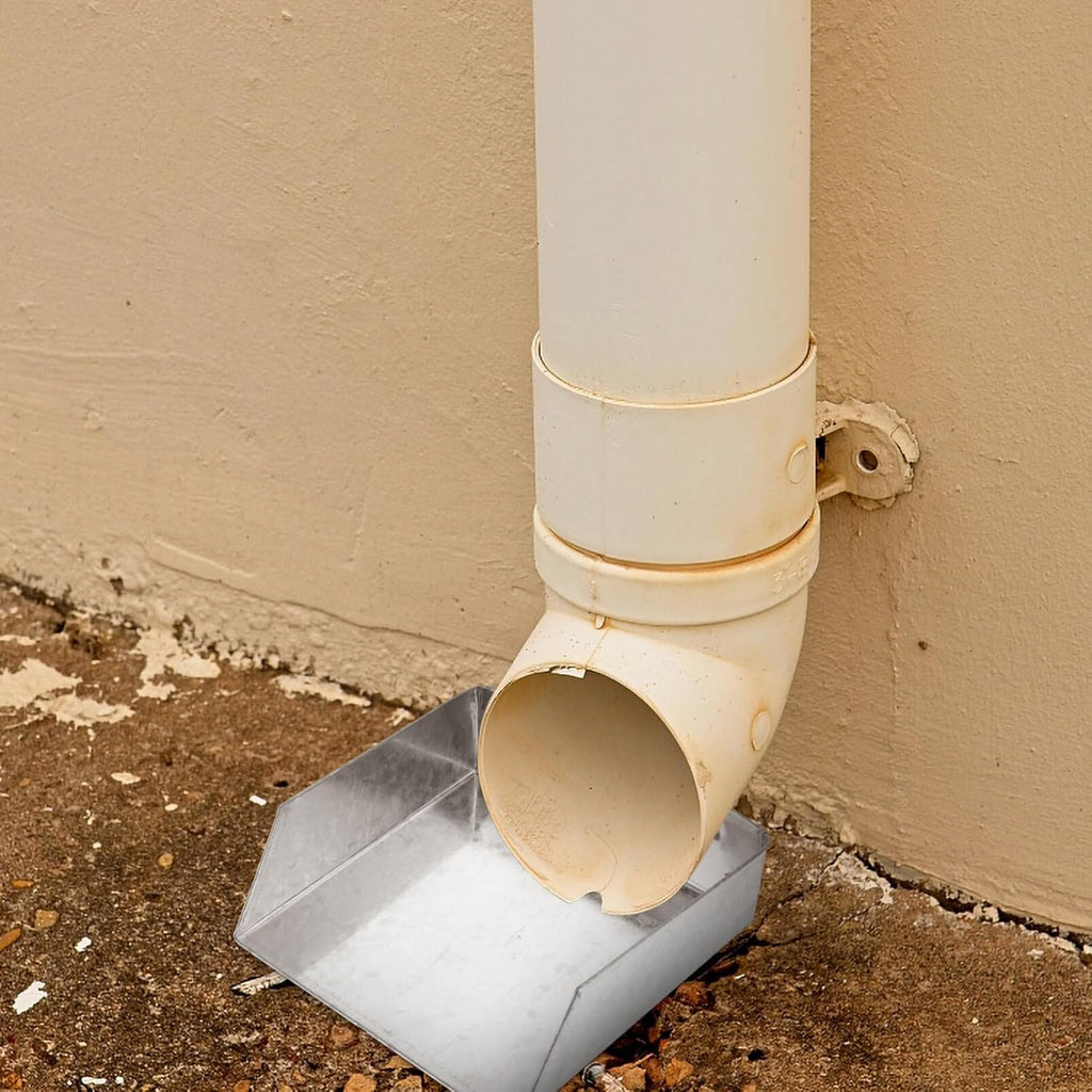 Metal Rain Gutter Downspout Splash Block W53686