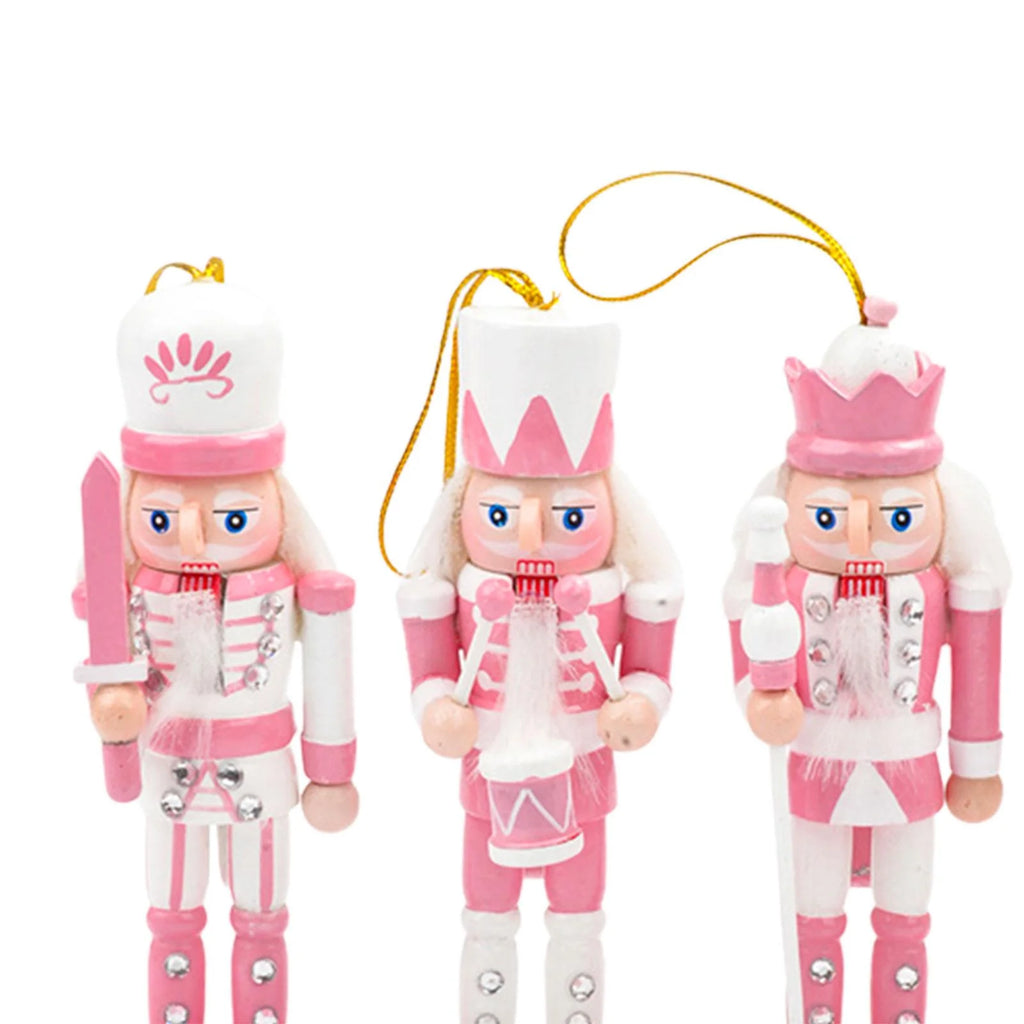 Pink Nutcracker Soldier Figurine Doll Ornament H1451