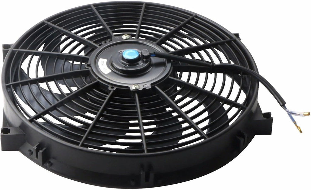 Black 12V Electric Radiator Fan Mounting Kit 14 Inch Set of 2 F1679