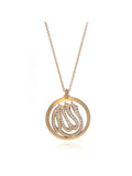 18K Yellow Gold Diamond Pendant Necklace C632