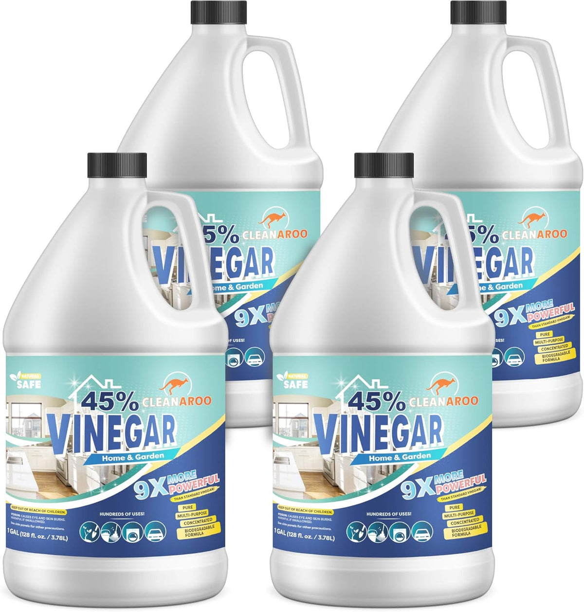 45% Concentration Vinegar Multipurpose Cleaner (1 Gal, 4pk) V667451