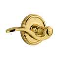 Polished Brass Double Dummy Door Plate with Lever W805