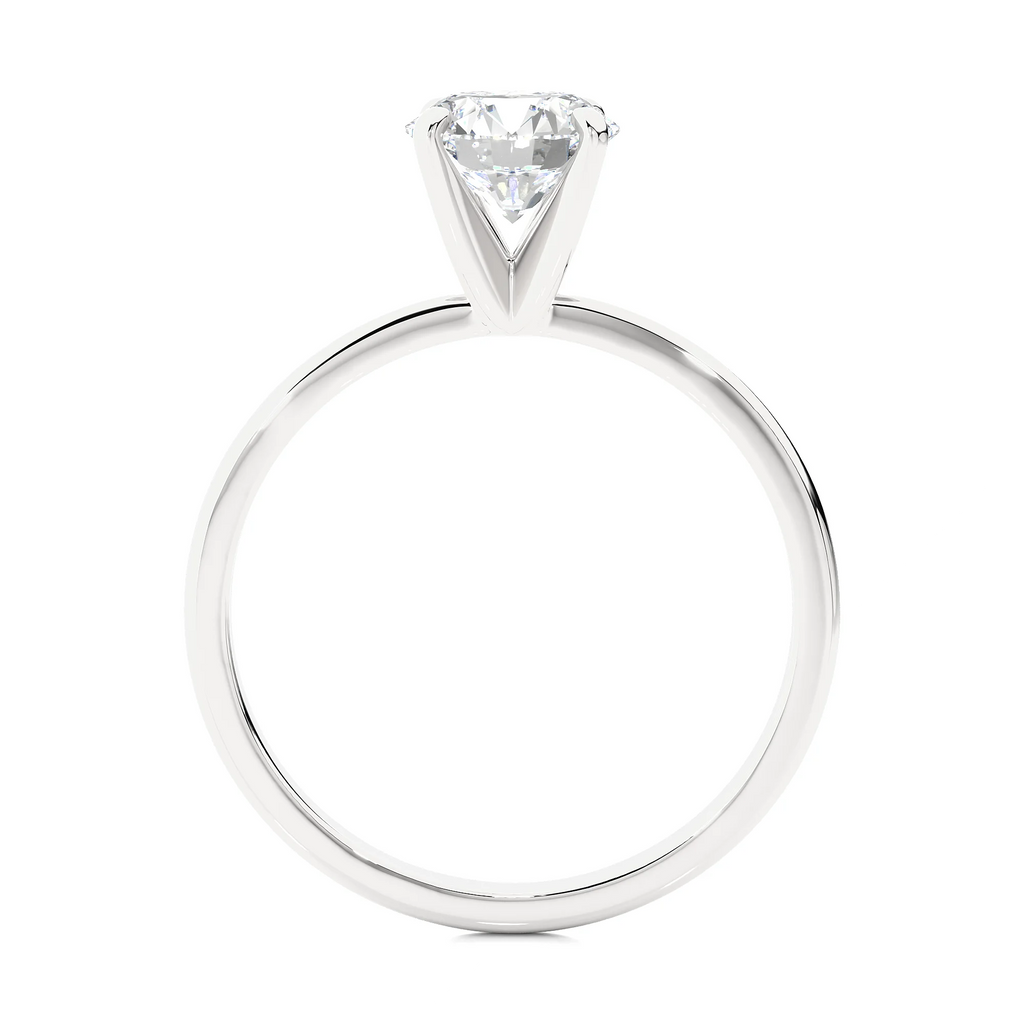 14k White Gold Solitaire Engagement Ring A6368