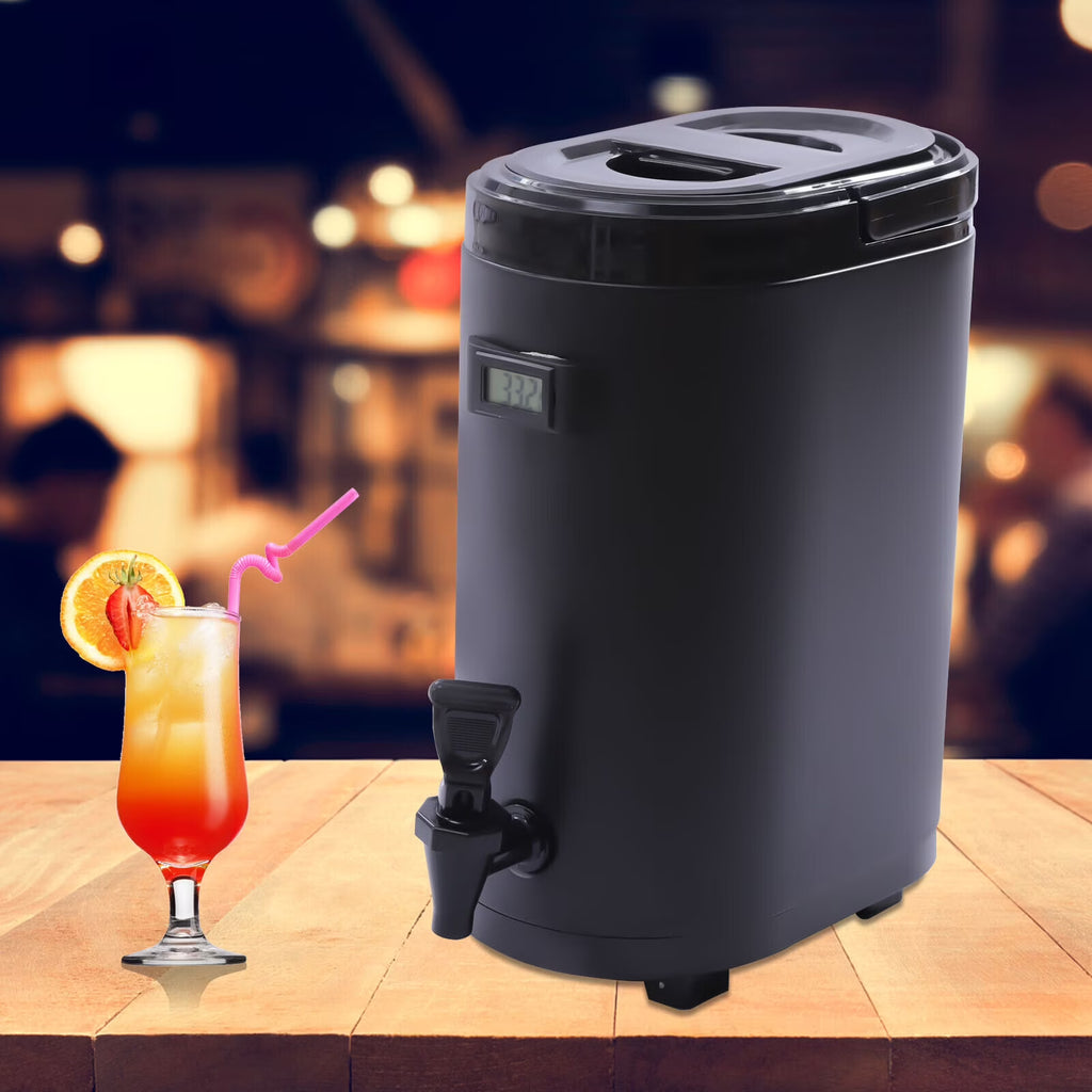 10L Insulated Stainless Beverage Dispenser with Thermometer F767520