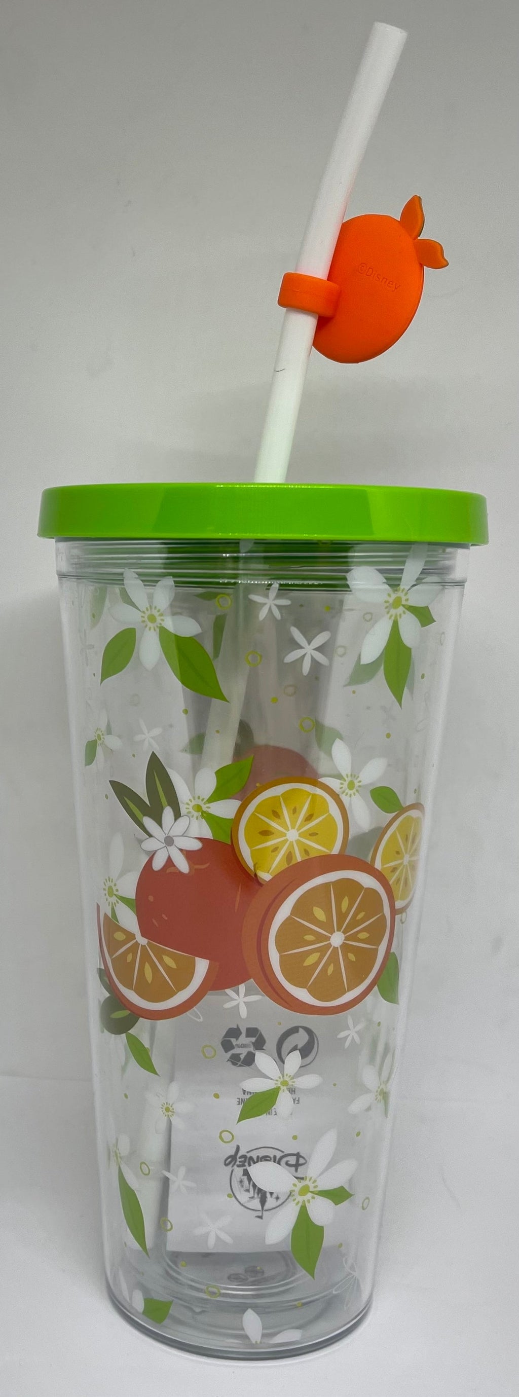 Orange Bird Sipper Straw Tumbler Cup with Straw Y66614