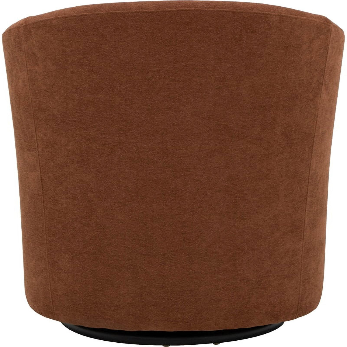 Orange Fabric Swivel Club Chair I8371