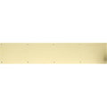 8 in. x 28 in. Polished Brass Adhesive Mount Kick Plate N76248