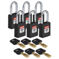 Lockout Padlock Nylon Black 1.5x22 St T820112