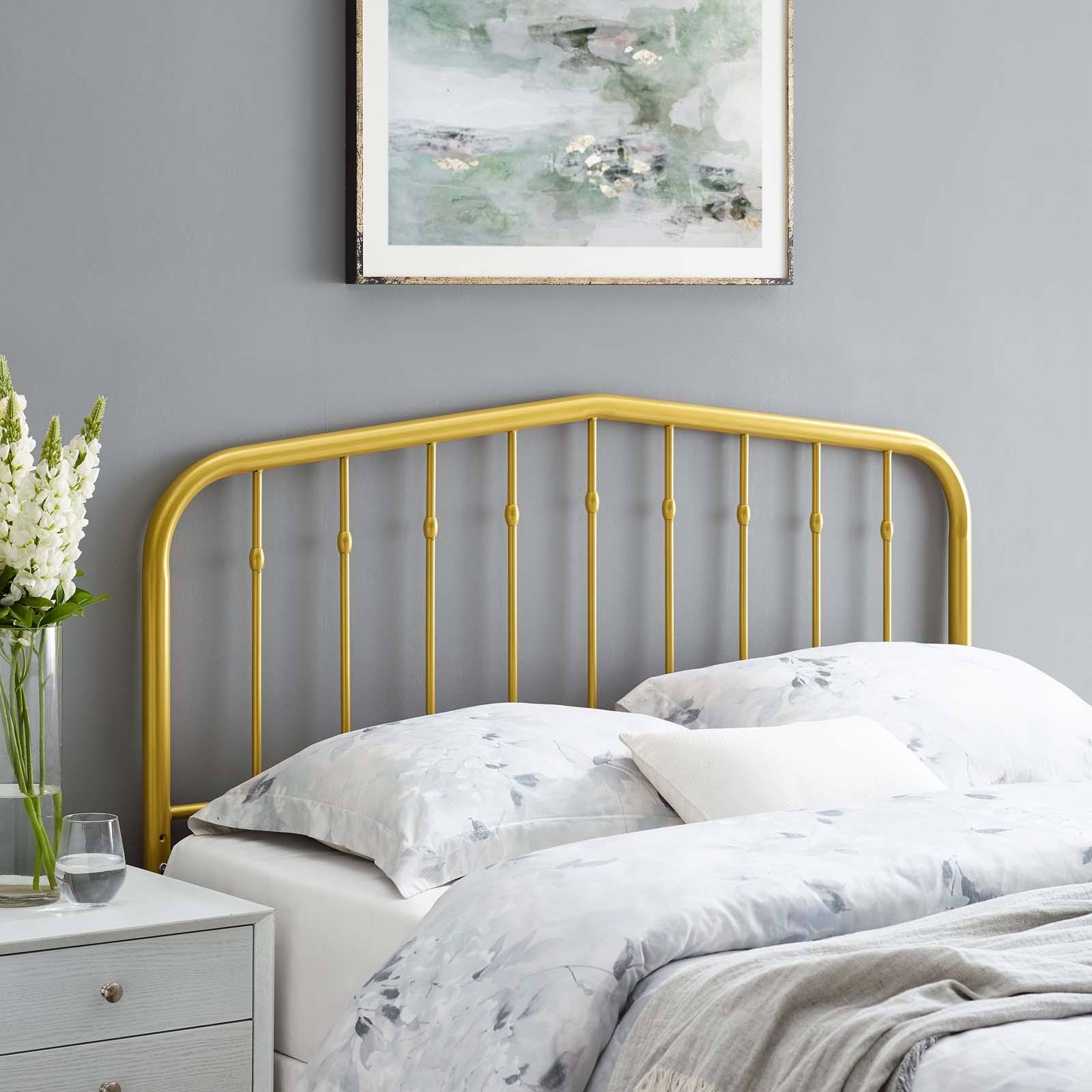 Black Queen Metal Headboard K434951