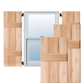 Real Wood Pine Board-n-Batten Shutters, Unfinished, Per Pair N7422