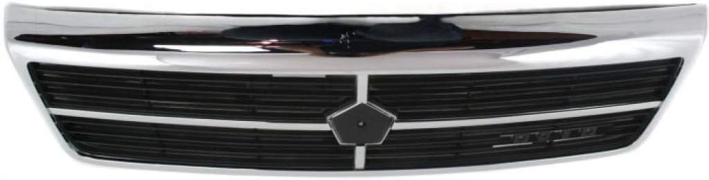 Chrome Shell Grille Assembly with Painted Black Insert I960801