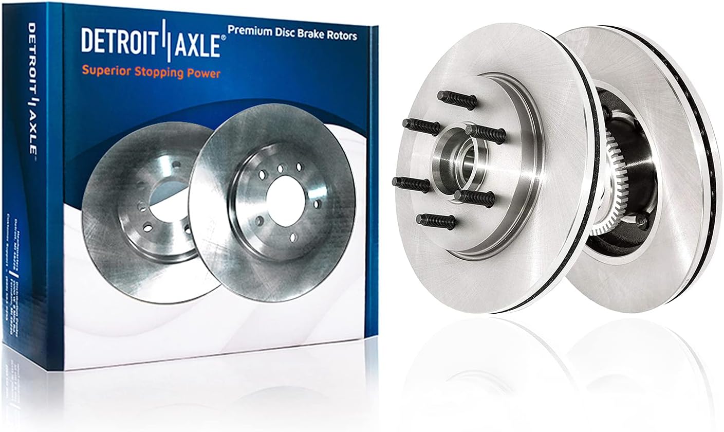 2WD 6-Lug Front Disc Rotors Brake Pads 6pc Set V730