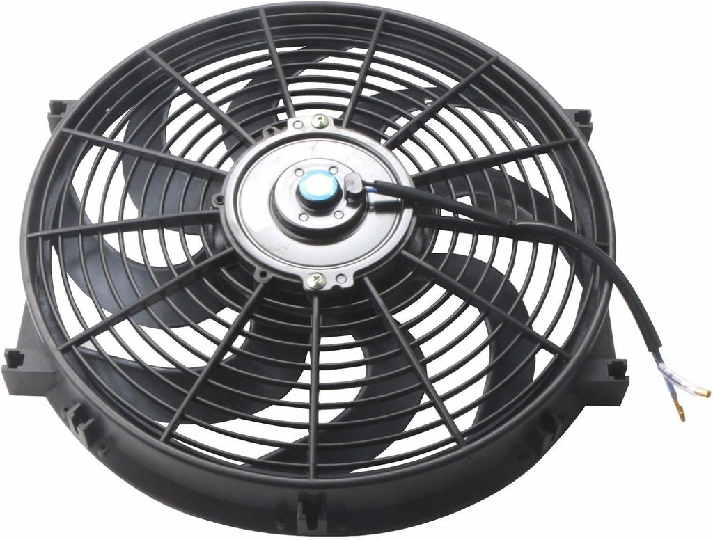 Black 12V Electric Radiator Fan Mounting Kit 14 Inch Set of 2 F1679