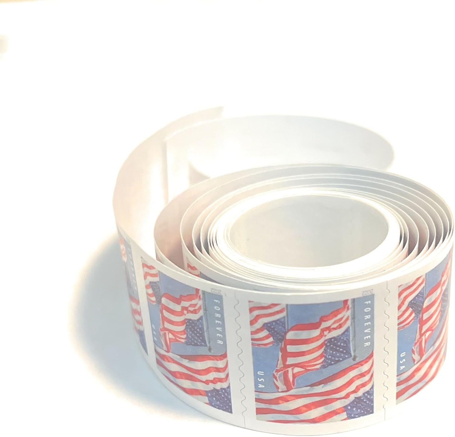 100 Roll US Flag Postage Stamps B60806