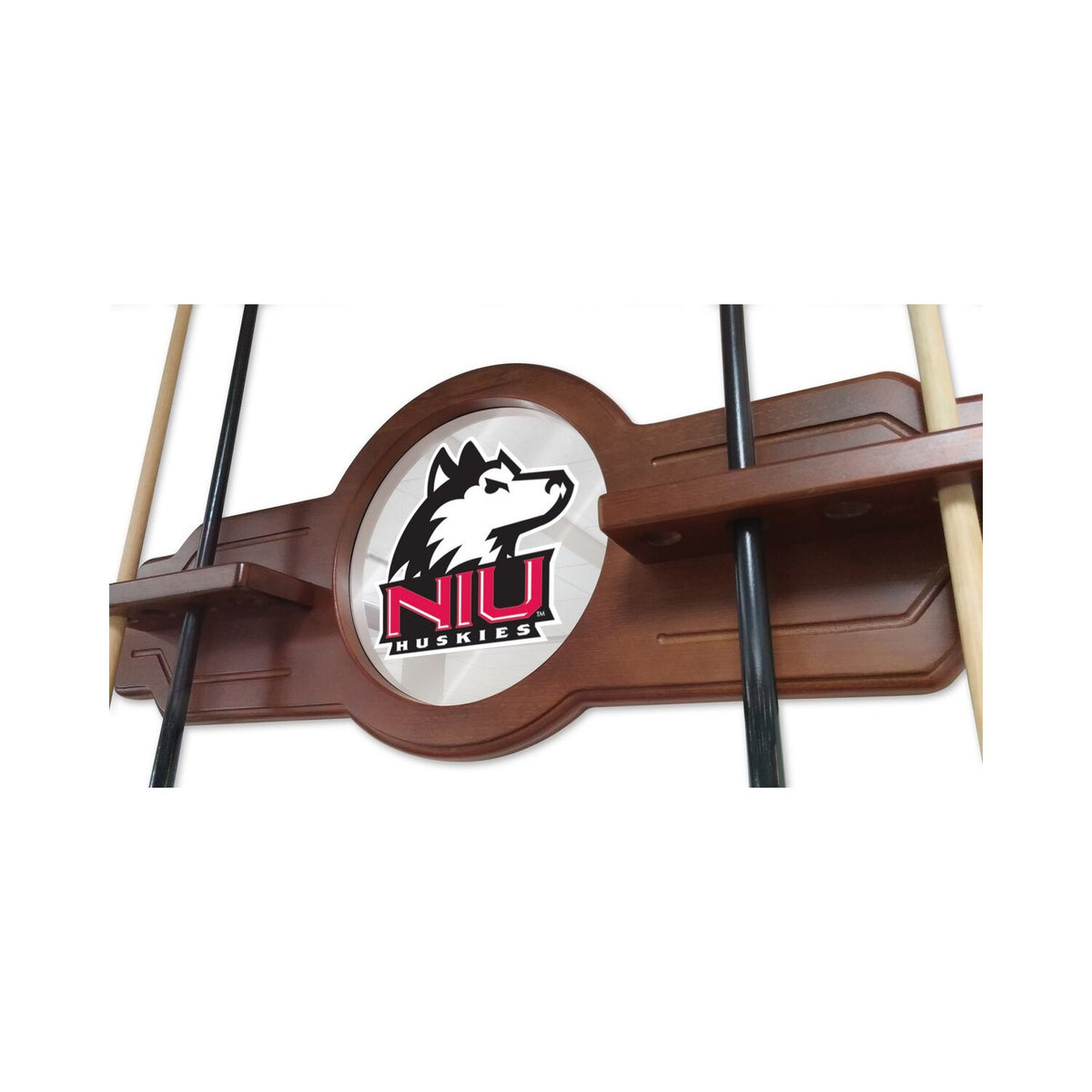 Solid Wood Cue Rack with English Tudor Finish N714