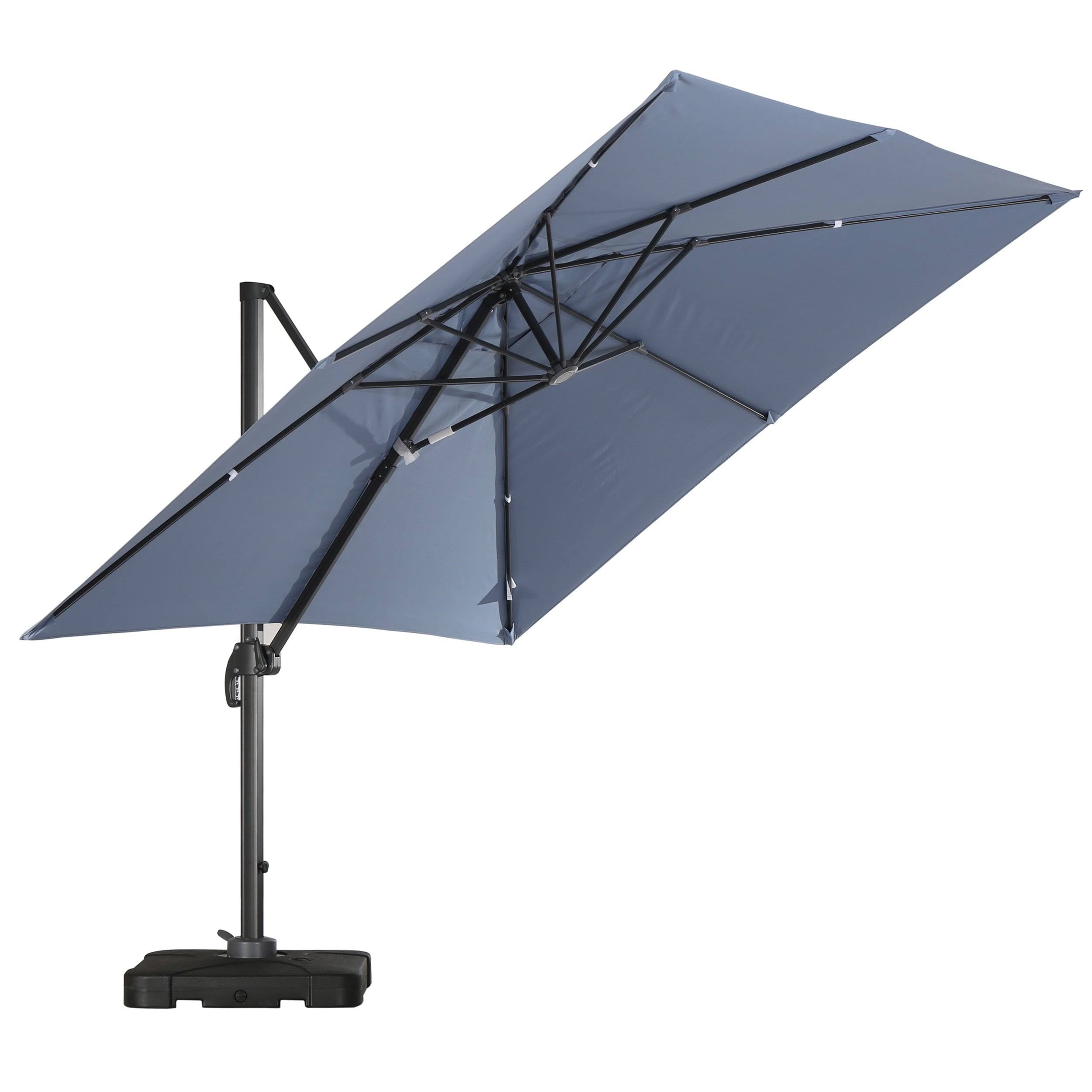 Outdoor 8-Foot Canopy Umbrella with Stand Y4283