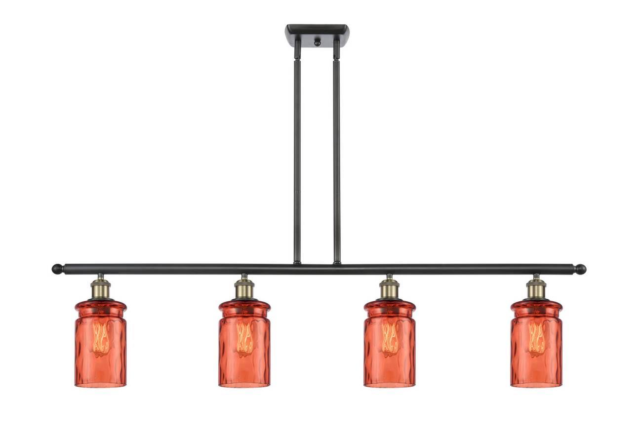 Black Antique Brass 3 Light Island Light F844320