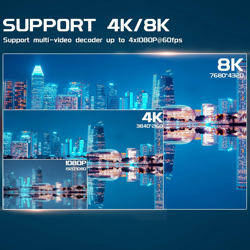 Android TV Box 4GB RAM 64GB ROM with Mini Wireless Keyboard Pack of 2 T2281