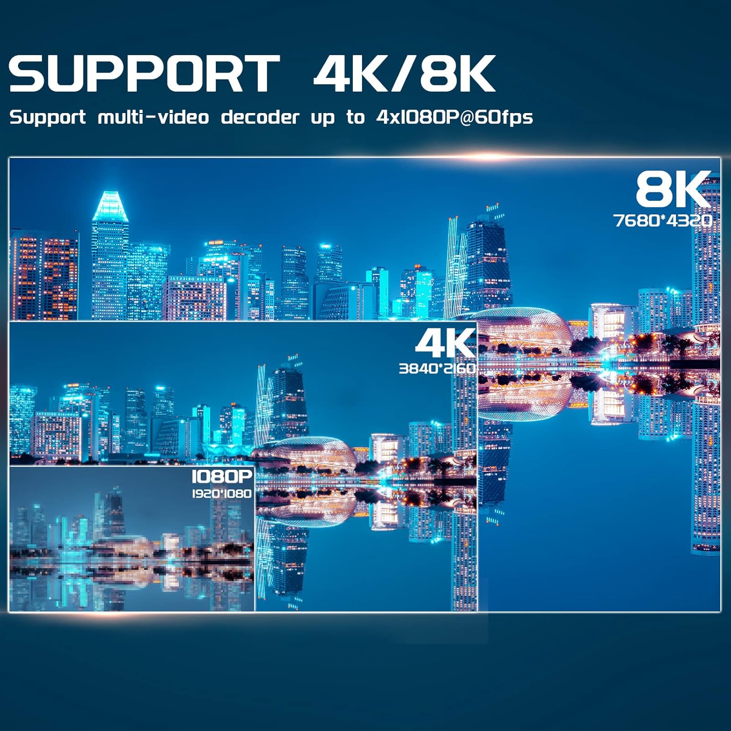 Android TV Box 4GB RAM 64GB ROM with Mini Wireless Keyboard Pack of 2 T2281