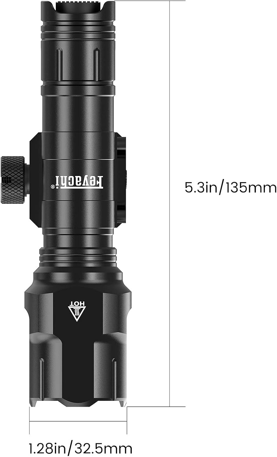 Tactical Flashlight 1200 Lumen LED Weapon Light with Pressure Switch H24425