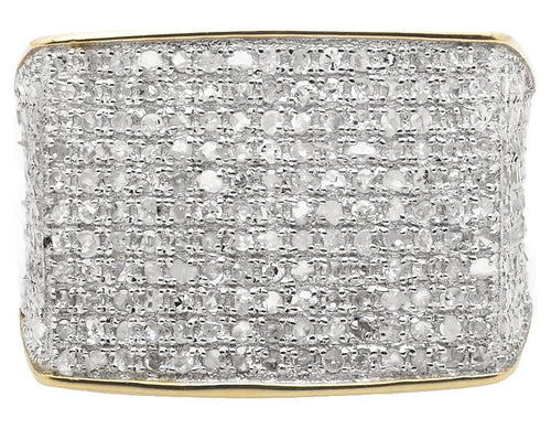 10K Yellow Gold Pave Eternity Real Diamond Ring Band 0.6 ct C63121