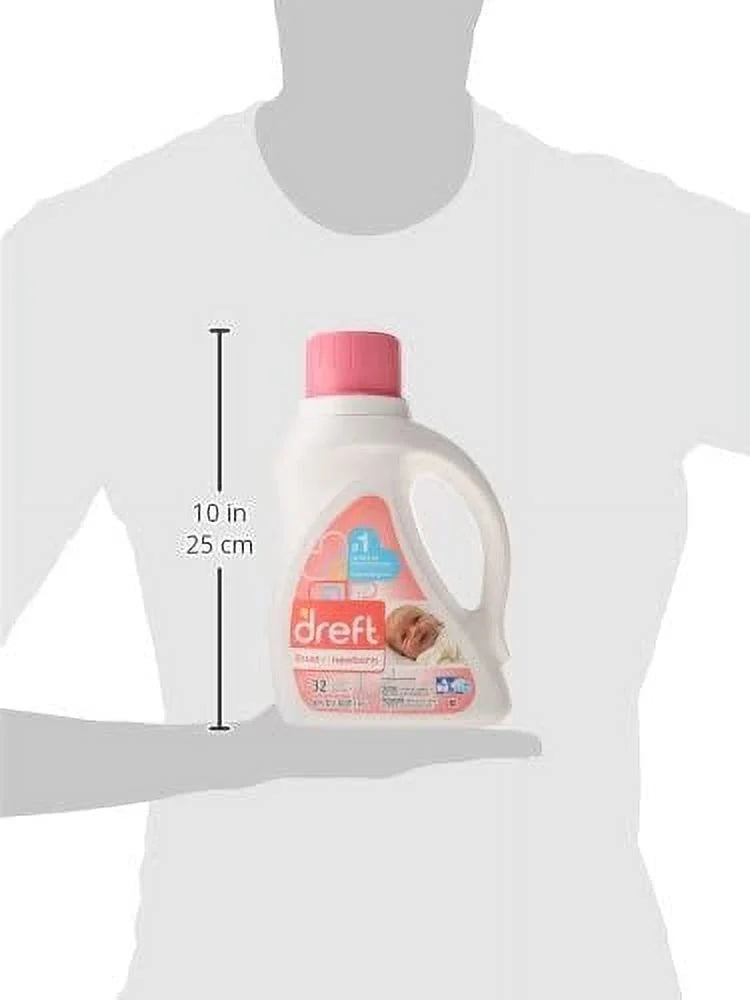Newborn Liquid Detergent 50 oz, 32 Loads - 2 Pack C650