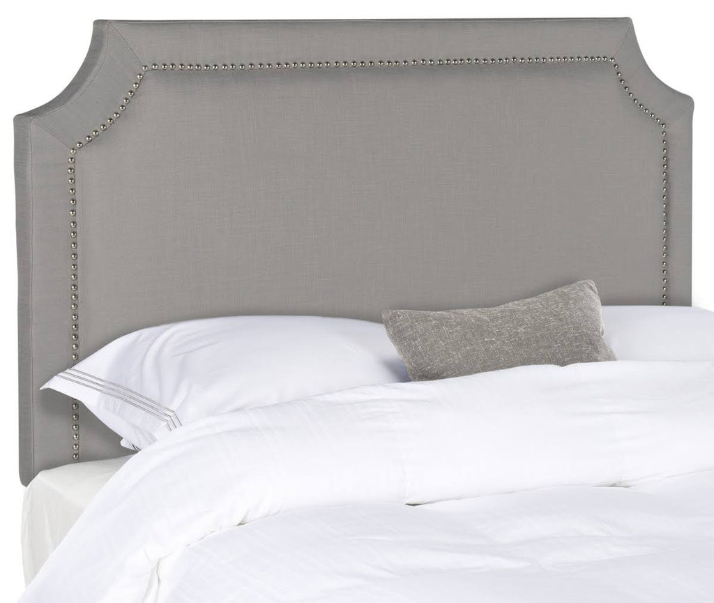 Grey Nailhead Full Headboard A21384