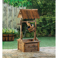 Wood Patio Outdoor Fountain with Adjustable Flow Submersible Electric Pump D2147
