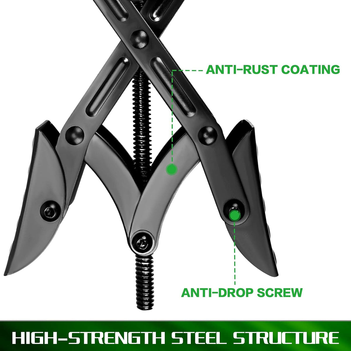 X-Chock Wheel Stabilizer, Scissor Tire Locking Chocks, 1 Pair O9813