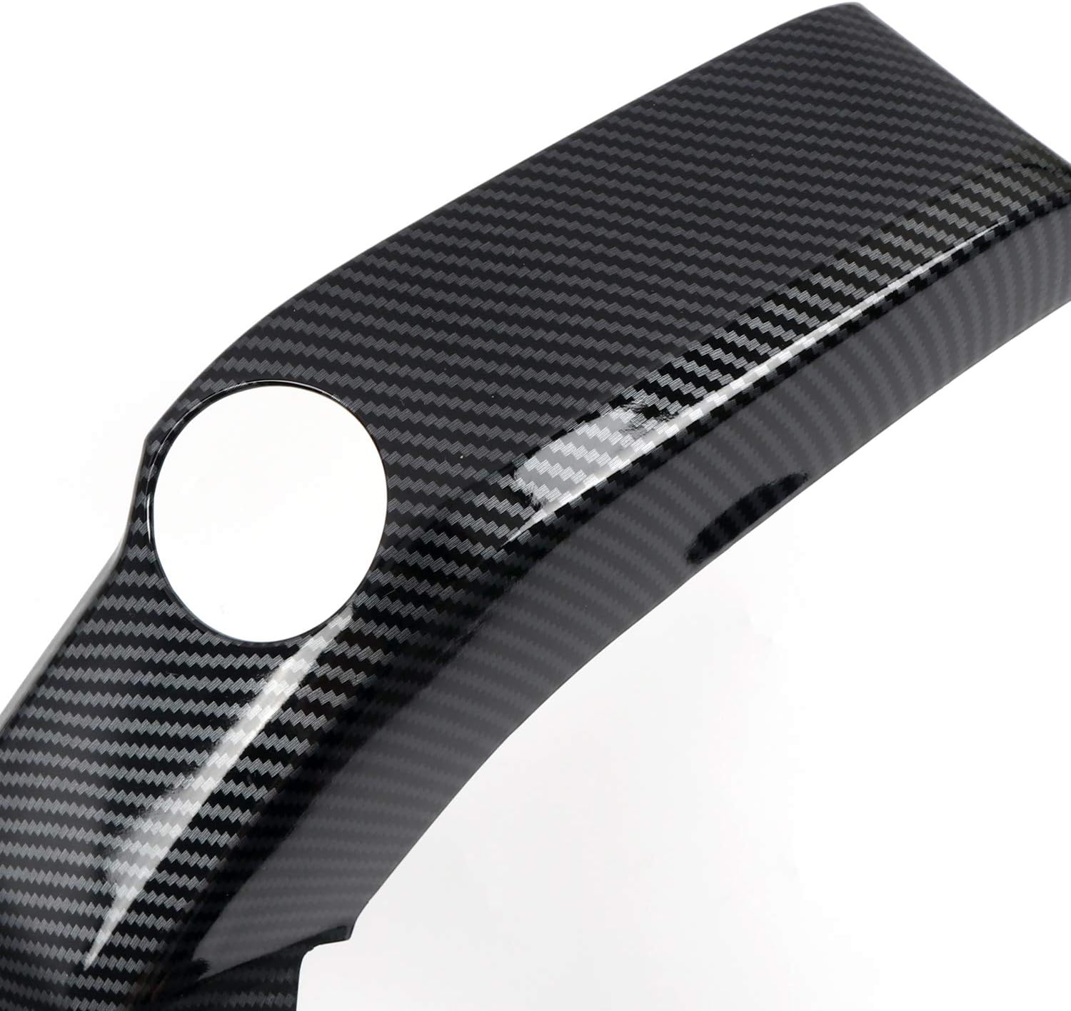 ABS Carbon Fiber Grain Center Console Air Outlet Vent Decor Cover Trim 3pcs V5804
