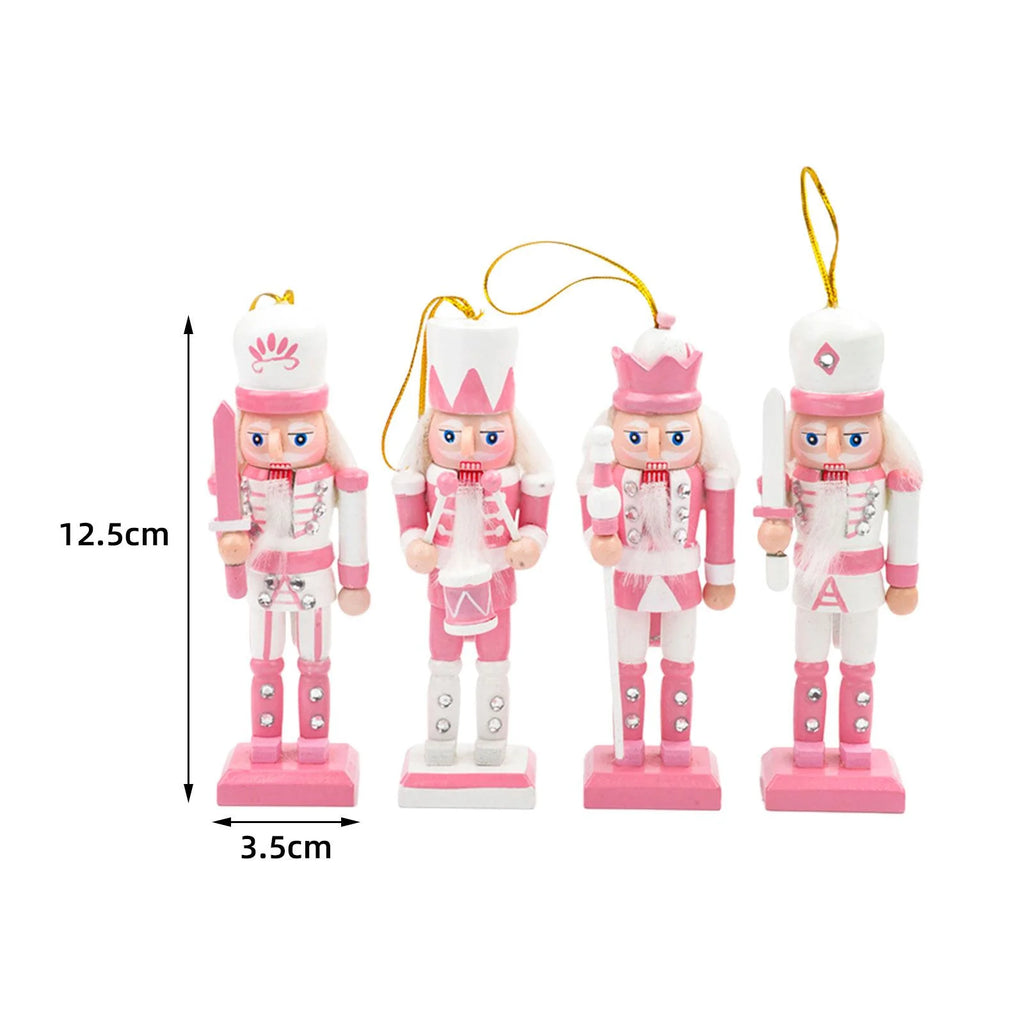 Pink Nutcracker Soldier Figurine Doll Ornament H1451