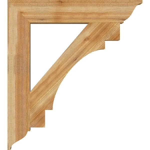 6x22W x 36x22D x 40x22H Rough Sawn Bracket, Western Red Cedar B808