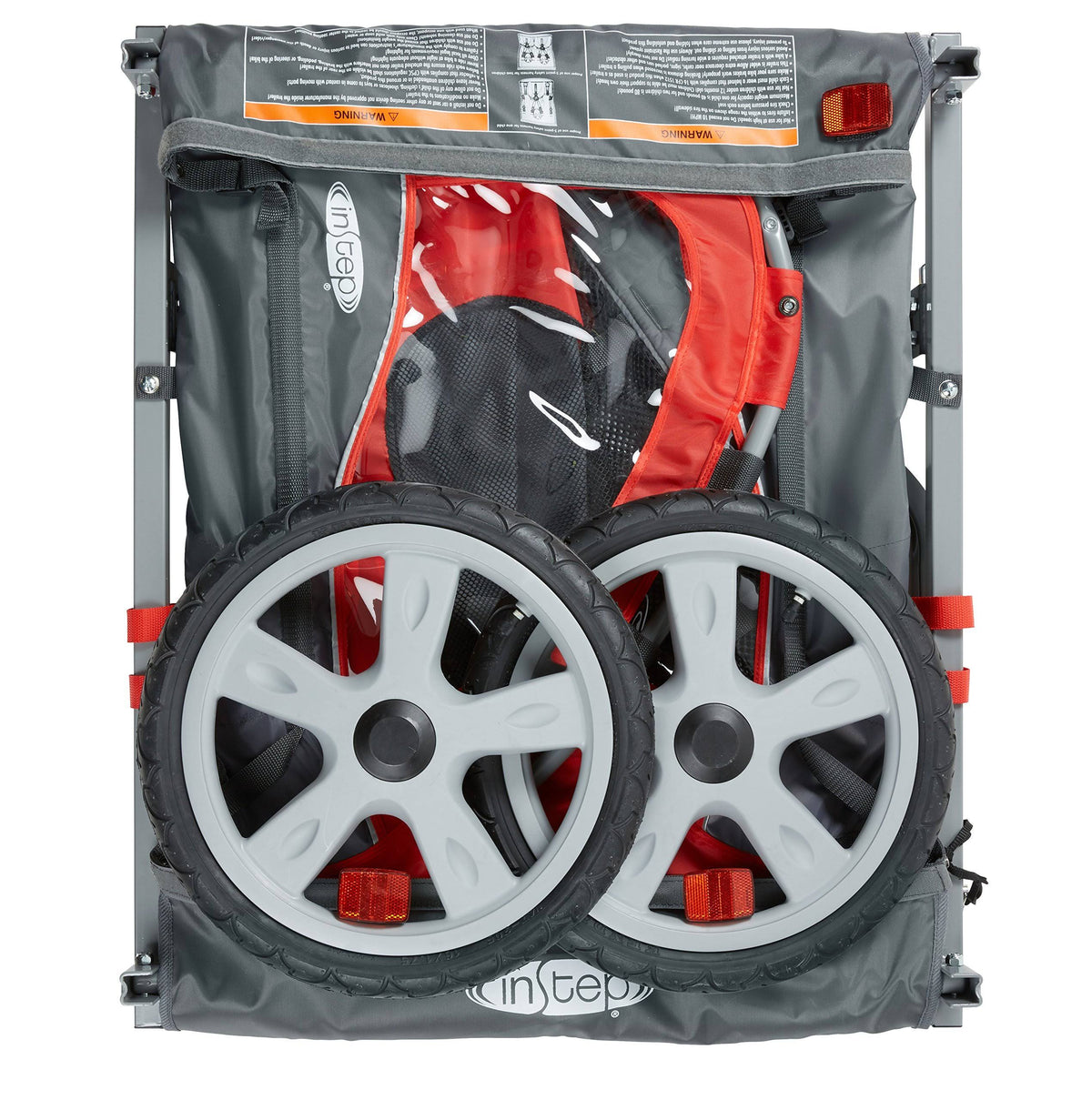 Red Double Bicycle Trailer F647
