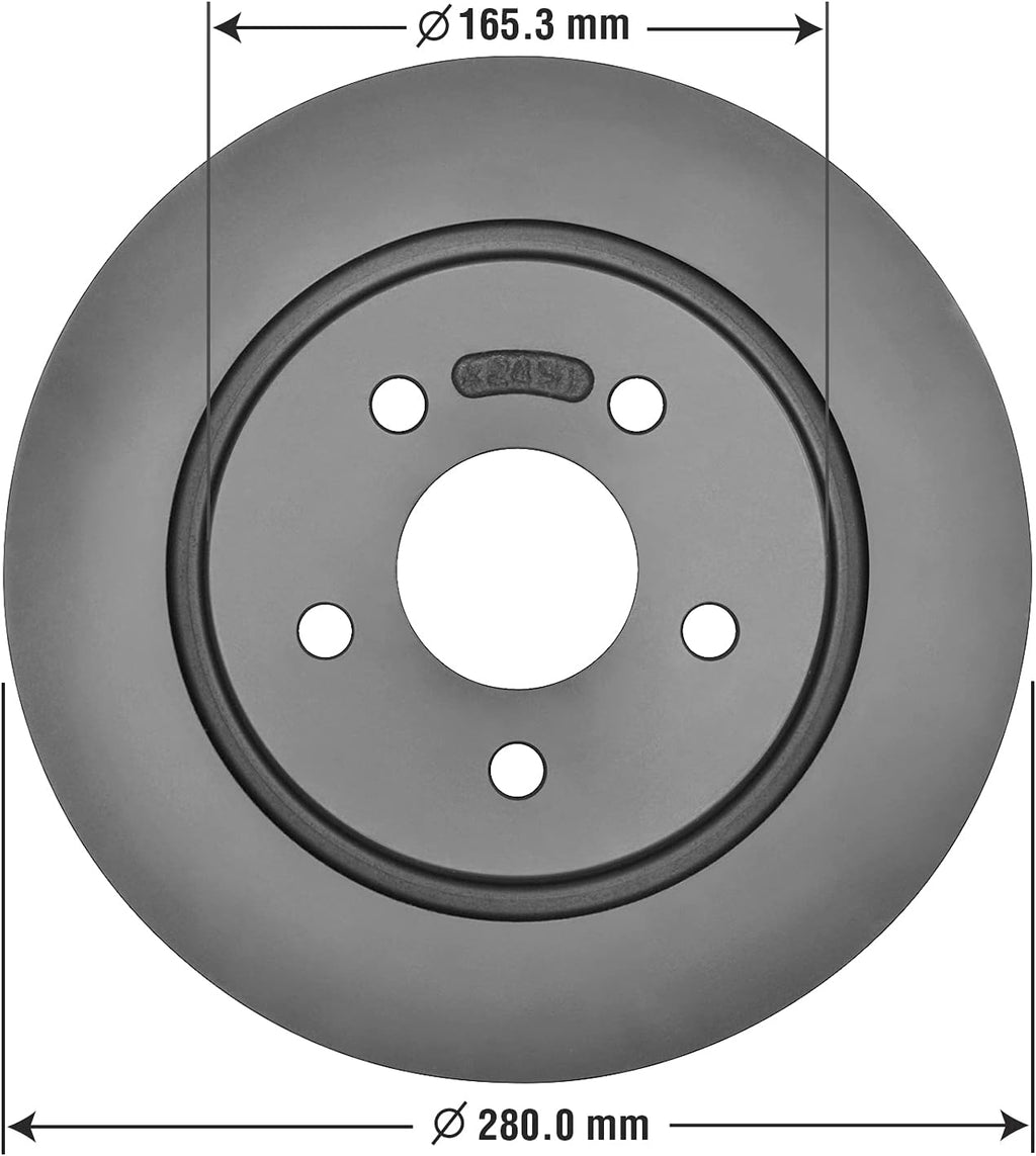 Rear Brake Rotor Pack of 2 W7405