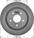 Rear Brake Rotor Pack of 2 W7405