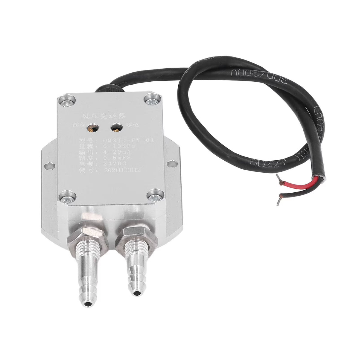 Wind Pressure Transmitter Sensor Transducer 0‑10Kpa 4‑20mA 24V DC K8065