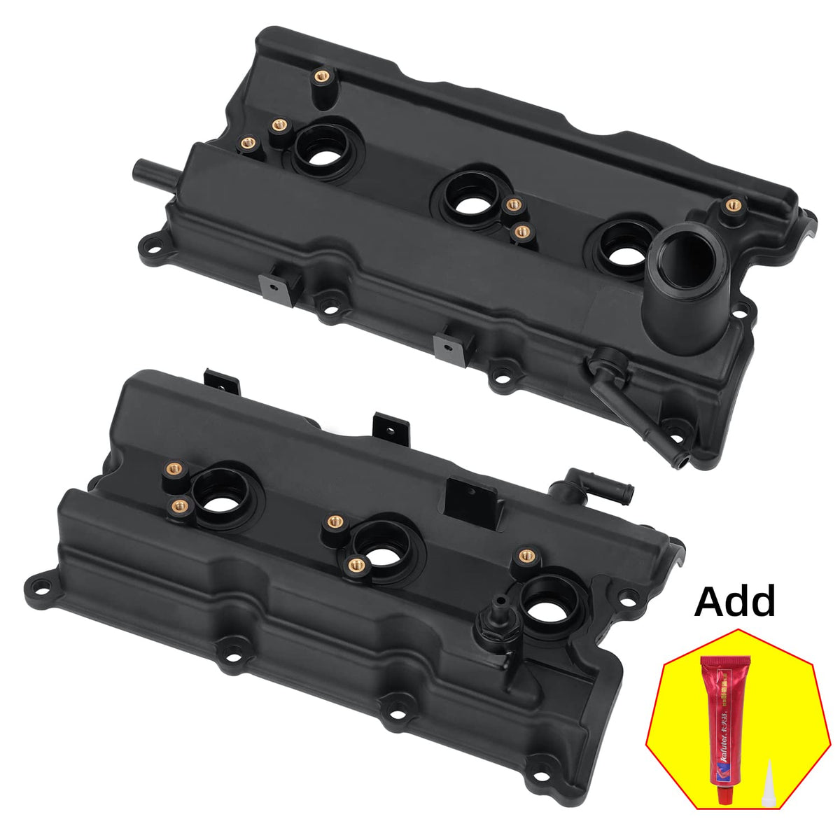 Engine Valve Cover Left Side & Right Side with Gasket Pack of 2 G28073