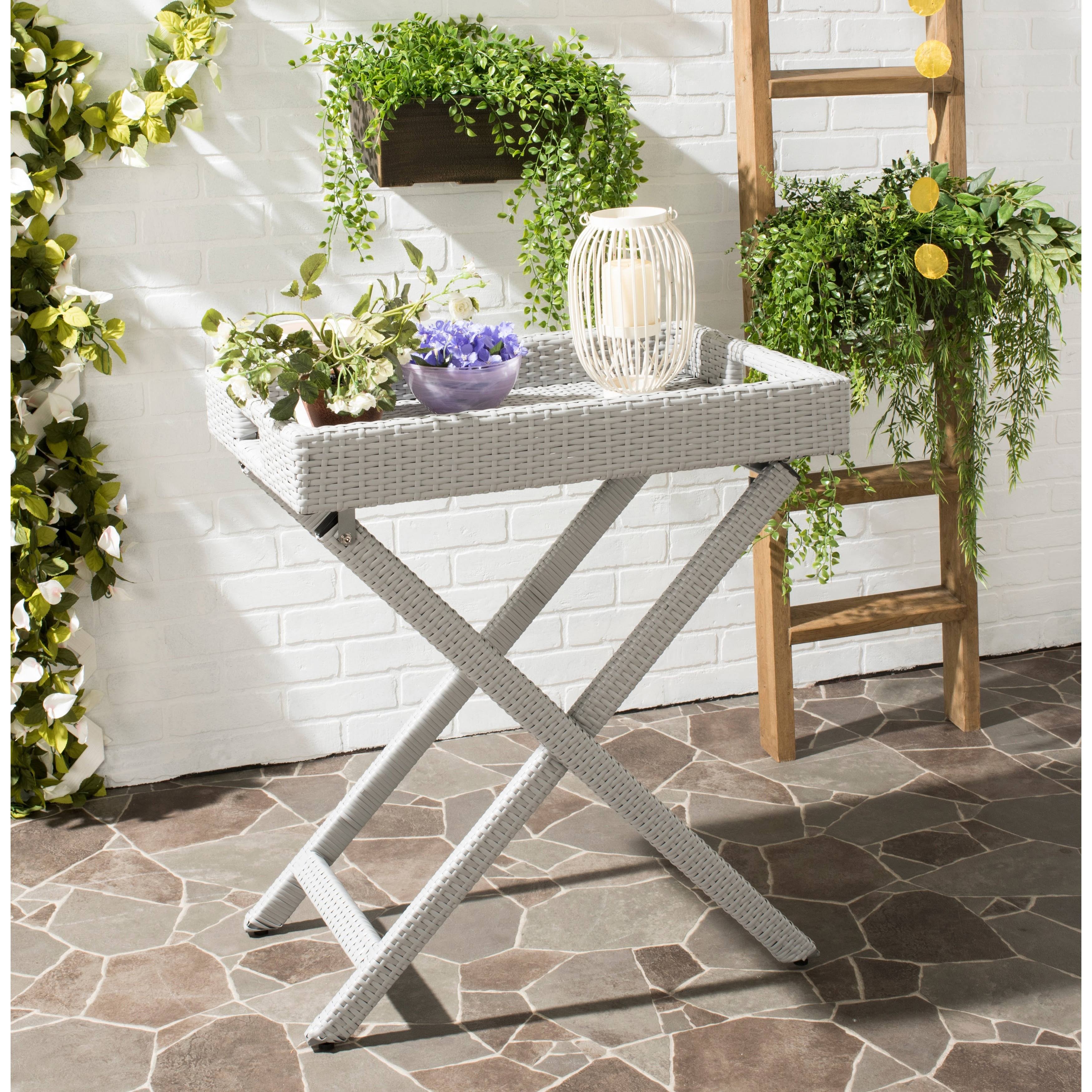 Grey Folding Tray Table K119