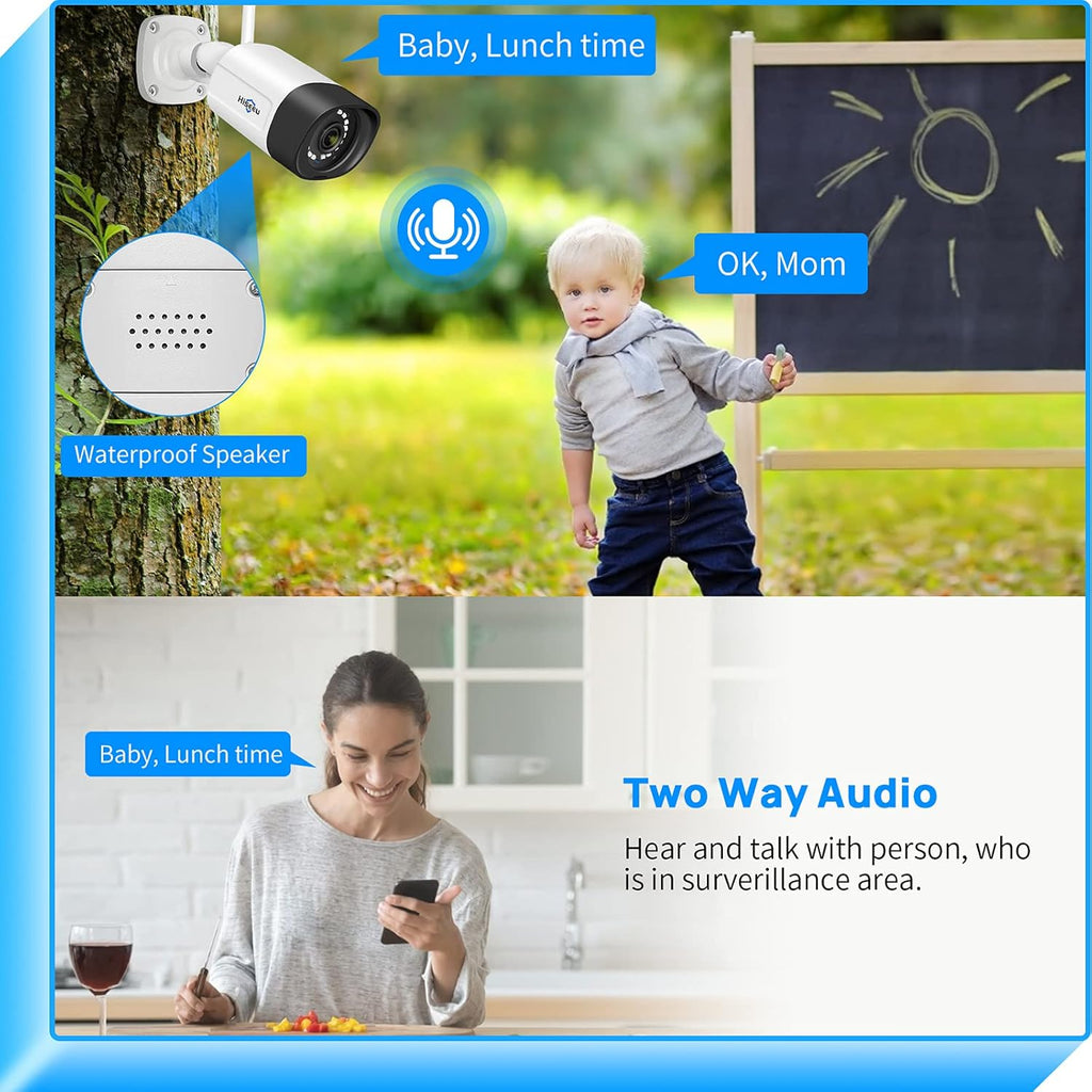 2K WiFi Security Camera System with 1TB Hard Drive U9452