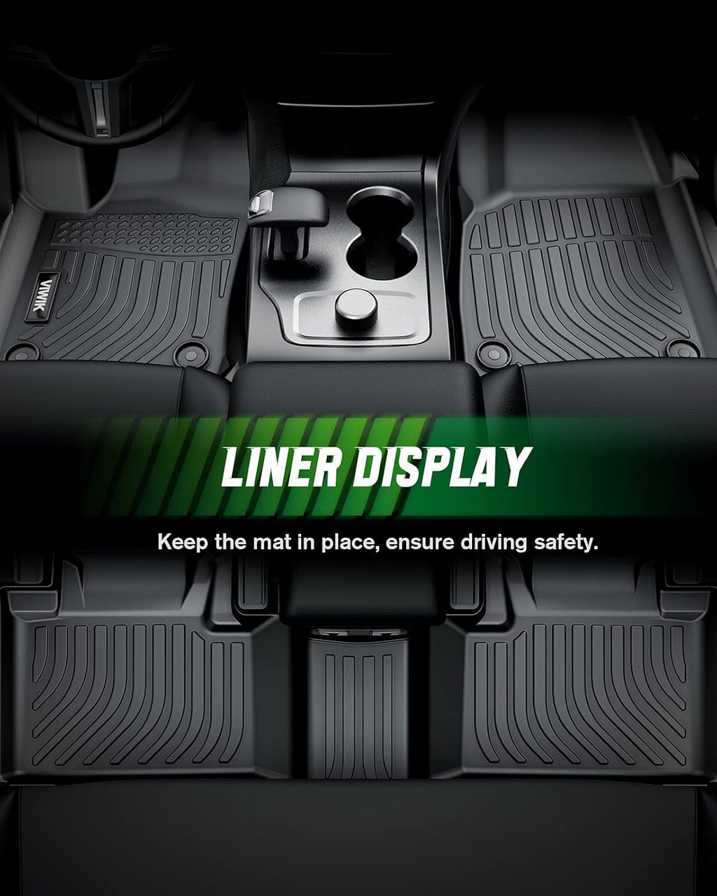 Black TPE All Weather Floor Mats Q3884